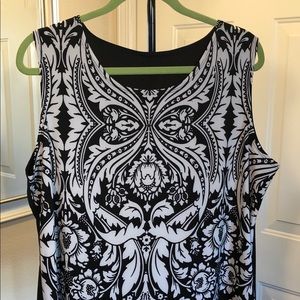 Fabulous Black and White print top